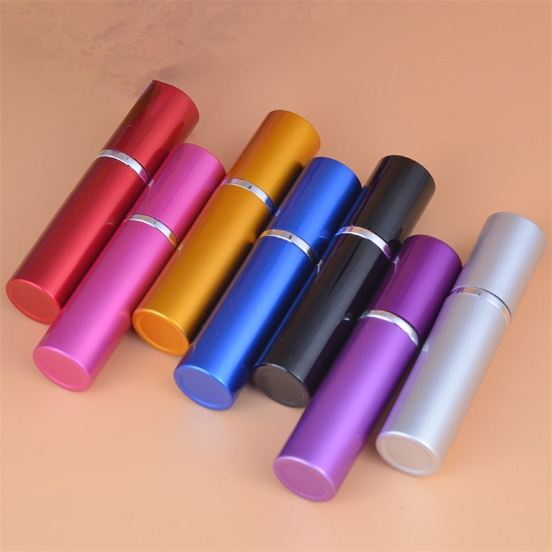 50pcs/Lot 10ml Pump Wholesale 10cc Perfume Bottle Refillable Atomizer Spray Empty Plain Parfums Aluminum Glass Scent Bottle 220711
