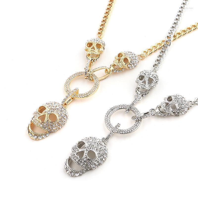 Chains Fashion Creative Chain Diamond Skull Pendant Necklace Halloween Clavicle Men
Chains Fashion Creative Chain Diamond Skull Pendant Necklace Halloween Clavicle Men
