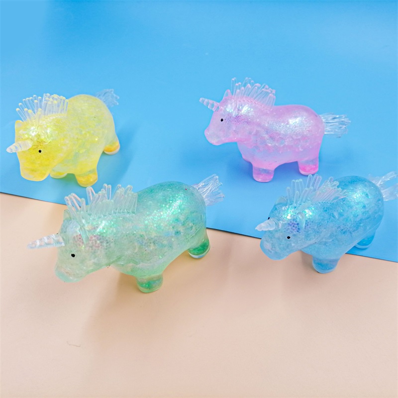 Fidget Toys Hot Selling Vent Unicorn Horse Decompression Ball Unicorn Squeeze Pinch Music Wholesale