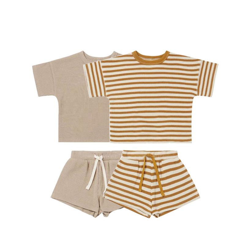 Clothing Sets 2022 Summer Baby Set Waffle Tee And Shorts Boys Clothes Suits Striped Girls SuitsClothing, Khaki
Clothing Sets 2022 Summer Baby Set Waffle Tee And Shorts Boys Clothes Suits Striped Girls SuitsClothing, Khaki