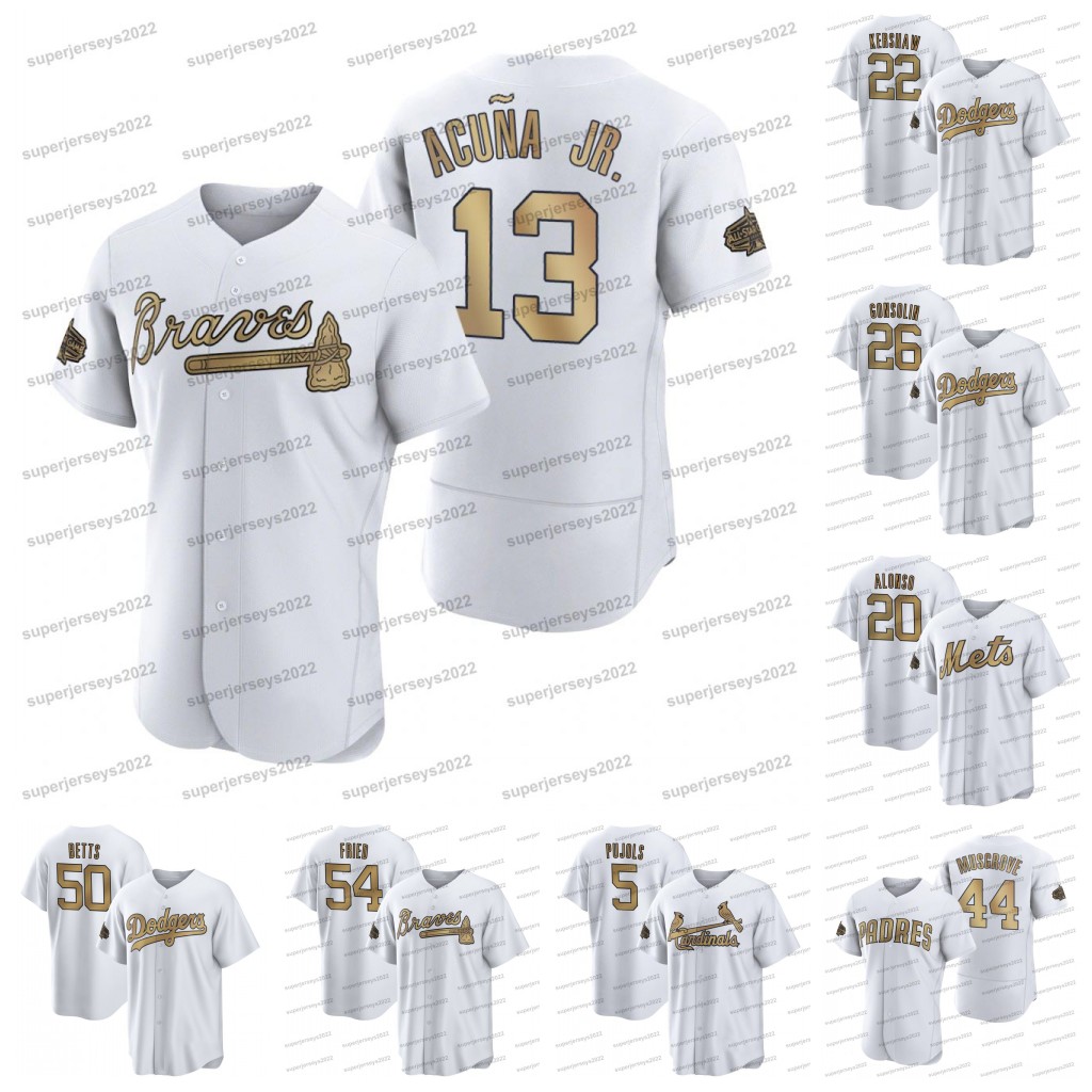 13 Ronald Acuna Jr. 2022 All-Star Game Jersey Mookie Betts Clayton Kershaw Joe Musgrove Pete Alonso Max Fried 3 Harper Tony Gonsolin Corbin Burnes Albert Pujols, White flex base
13 Ronald Acuna Jr. 2022 All-Star Game Jersey Mookie Betts Clayton Kershaw Joe Musgrove Pete Alonso Max Fried 3 Harper Tony Gonsolin Corbin Burnes Albert Pujols, White flex base