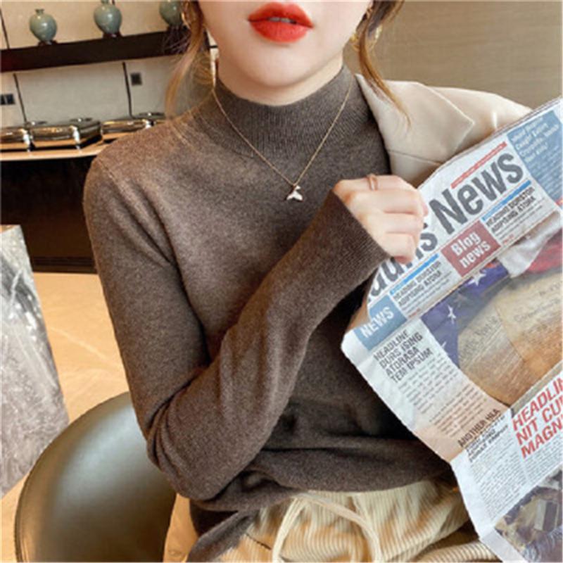Women' Sweaters Fashion Women' Knitted Sweater Solid Tops Half High Collar Winter Womens Pullover Woman Basic Female Top ClothingWomen, Black
Women' Sweaters Fashion Women' Knitted Sweater Solid Tops Half High Collar Winter Womens Pullover Woman Basic Female Top ClothingWomen, Black