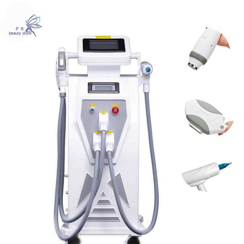 2023 3in1 laser ipl hair removal acne skin care machine nd yag pigmentation remove rf face lift beauty spa equipment