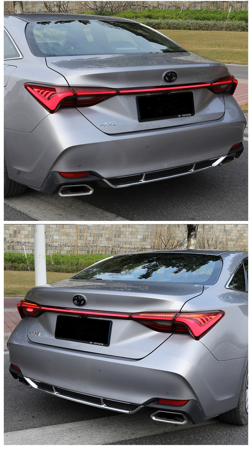 Pair Of Car Tail Light Assembly For Toyota Avalon 18-20 Rear Light DRL+Turn Signal +Brake + Reverse LED lights