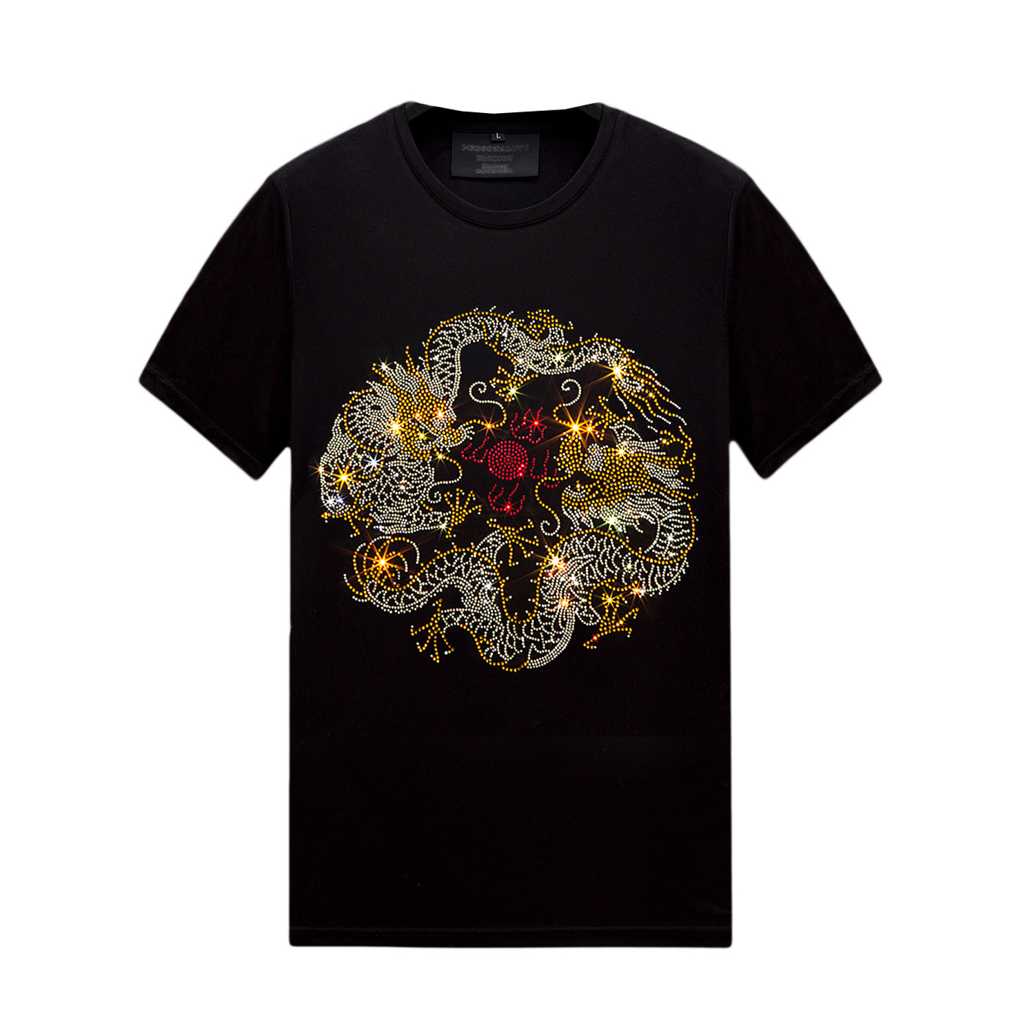 Casual Hot Rhinestone Mens Womens T-Shirts Short Sleeve Tops Comfortable Mercerized Cotton Tee for Summer, Unisex, 108
Casual Hot Rhinestone Mens Womens T-Shirts Short Sleeve Tops Comfortable Mercerized Cotton Tee for Summer, Unisex, 108