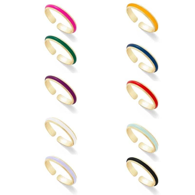 Cluster Rings Aide Gold Color Trendy Rainbow Enamel Adjustable For Women Colored Drip Oil Opening Wedding Party Boho Jewelry GiftCluster
Cluster Rings Aide Gold Color Trendy Rainbow Enamel Adjustable For Women Colored Drip Oil Opening Wedding Party Boho Jewelry GiftCluster