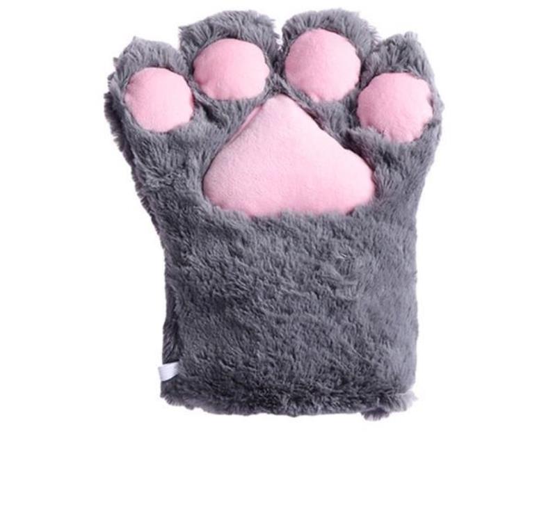 Cosplay Furry Cat Bear Paw Glove Wolf Dog Fox Claws Gloves Anime Costume Accessories Women Girls Plush Hand Cover Mittens For Christmas Halloween Part