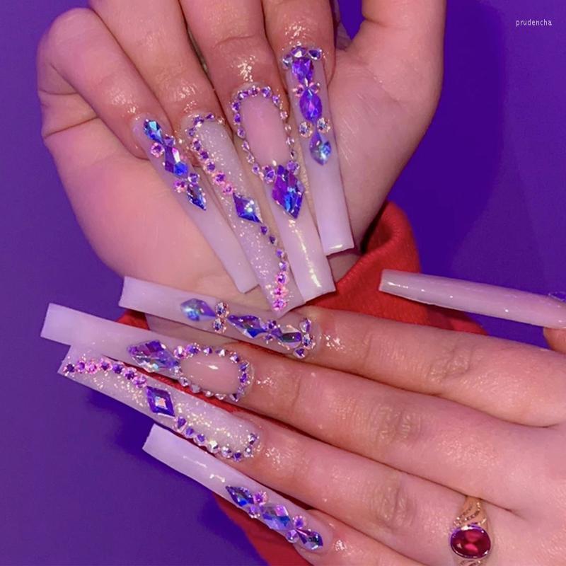 False Nails 24PCS Super Long Press On Sweet Style Rhinestones Full Coverage Manicure Salon DIY Art Removable Save Time NIN668 Prud22, Jelly glue model
False Nails 24PCS Super Long Press On Sweet Style Rhinestones Full Coverage Manicure Salon DIY Art Removable Save Time NIN668 Prud22, Jelly glue model