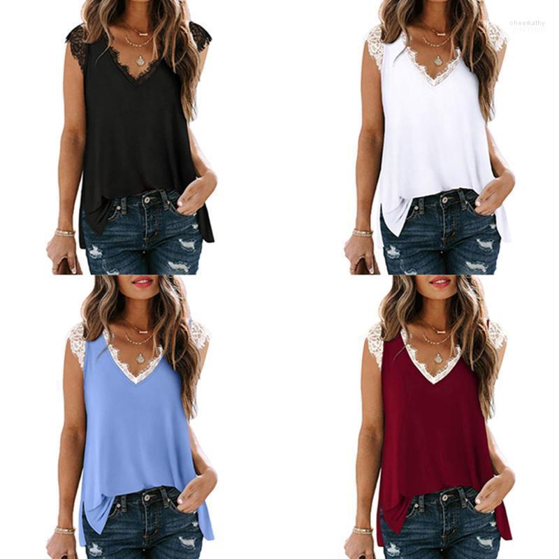 Women' Blouses & Shirts Xingqing Women Blouse Summer Solid Color Lace V Neck Sleeveless Tank Female Vest Office Lady Wear And Tops Basic Cl, As photo shows
Women' Blouses & Shirts Xingqing Women Blouse Summer Solid Color Lace V Neck Sleeveless Tank Female Vest Office Lady Wear And Tops Basic Cl, As photo shows