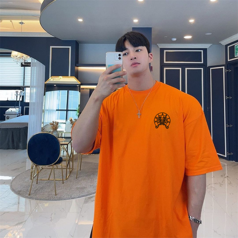 Men Oversized Loose Comfortable Sports T-shirt Summer Cotton Gym Fitness Bodybuilding Workout Shirts Short Sleeves Tees Top 220707