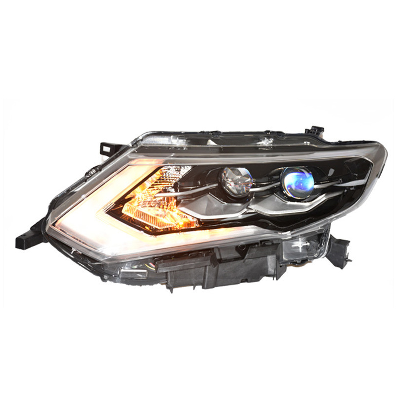 2PCS LED Headlights For Nissan X-Trail 20 17-20 20 Car Lights Angel Eyes Xenon HID KIT Fog Lights Daytime Running Light