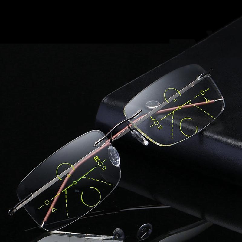 Sunglasses High Quality Rimless MultiFocal Progressive Reading Glasses Men Anti-blue Light Metal Frame Presbyopic Women Ultra LightSunglasse
Sunglasses High Quality Rimless MultiFocal Progressive Reading Glasses Men Anti-blue Light Metal Frame Presbyopic Women Ultra LightSunglasse