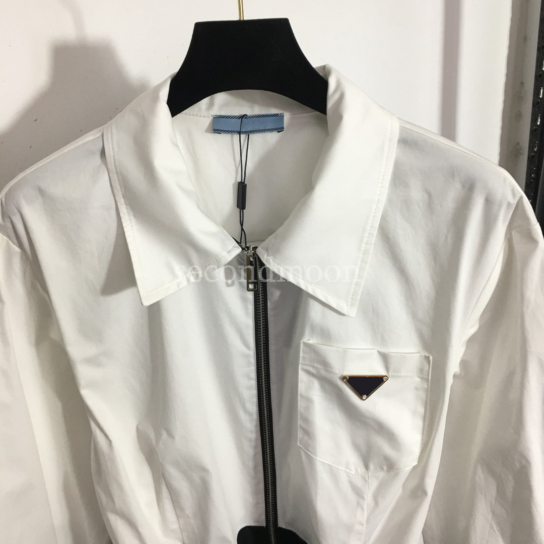 Skirts&Skorts Designer Women Long Sleeve Dress Triangle Badge es Fashion Patchwork Casual Spring Summer Clothing, White
Skirts&Skorts Designer Women Long Sleeve Dress Triangle Badge es Fashion Patchwork Casual Spring Summer Clothing, White
