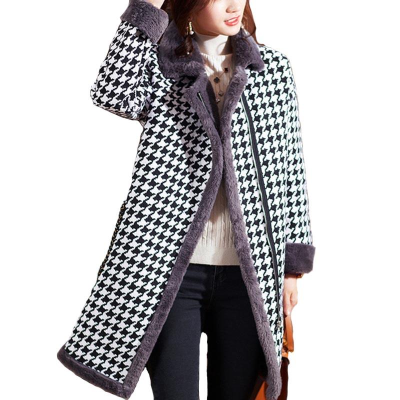 Women's Wool & Blends Women Blend Jacket Winter Swallow Grid Fluffy Long Sleeve Pocket Loose Warm Casual Lady Coat Fashion Overcoats 2022 N8, As shown
Women's Wool & Blends Women Blend Jacket Winter Swallow Grid Fluffy Long Sleeve Pocket Loose Warm Casual Lady Coat Fashion Overcoats 2022 N8, As shown