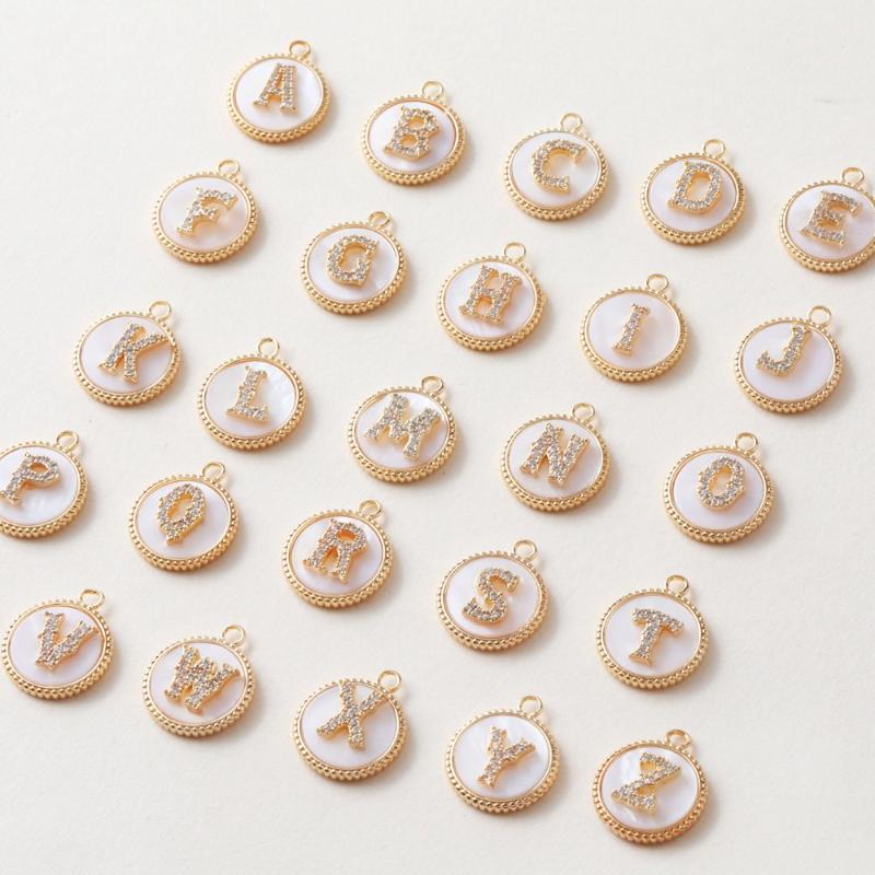 Pendant Necklaces A-Z English Letters Round Natural Shell Zircon Necklace Charms For Jewelry Making 14k Gold Plated Brass AccessoriesPendant
Pendant Necklaces A-Z English Letters Round Natural Shell Zircon Necklace Charms For Jewelry Making 14k Gold Plated Brass AccessoriesPendant