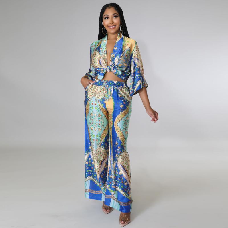 Women' Two Piece Pants 2022 Women Fashion Casual Long Sleeve Lapel Home Clothes Satin Kimono Top High Waist SetWomen, Blue
Women' Two Piece Pants 2022 Women Fashion Casual Long Sleeve Lapel Home Clothes Satin Kimono Top High Waist SetWomen, Blue