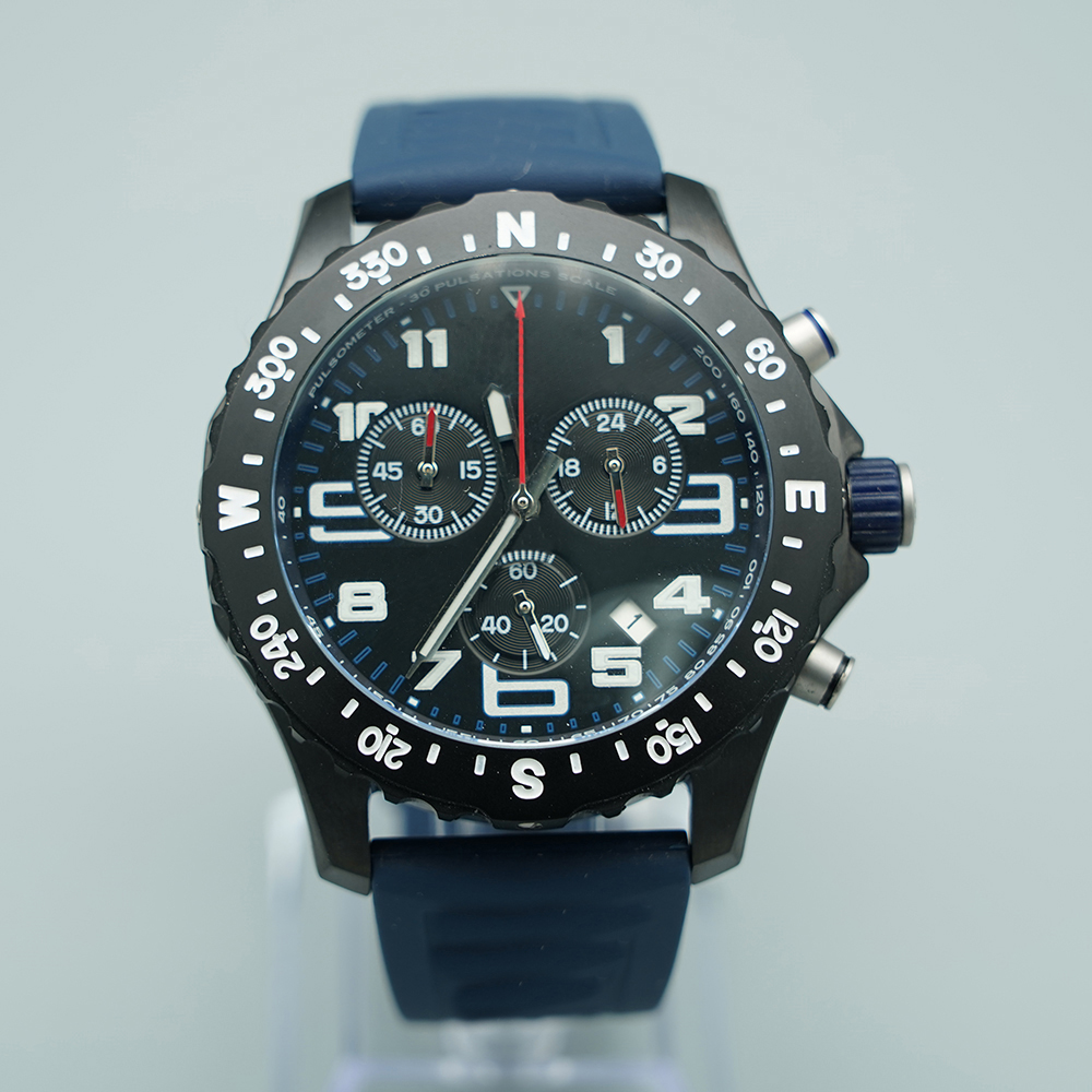 Endurance Pro 44mm Quality Watch Chronograph Quartz Movement Steel Blue Dial 50TH ANNIVERSARY Men Watch Rubber Strap Mens Wristwatches
Endurance Pro 44mm Quality Watch Chronograph Quartz Movement Steel Blue Dial 50TH ANNIVERSARY Men Watch Rubber Strap Mens Wristwatches