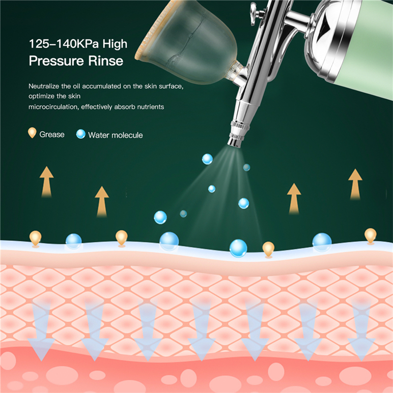 Nano Oxygen Injection Sprayer Water Spray Moisturizing Steamer Cosmetology Hydra Face Spa Machine Skin Rejuvenation Tool 220711