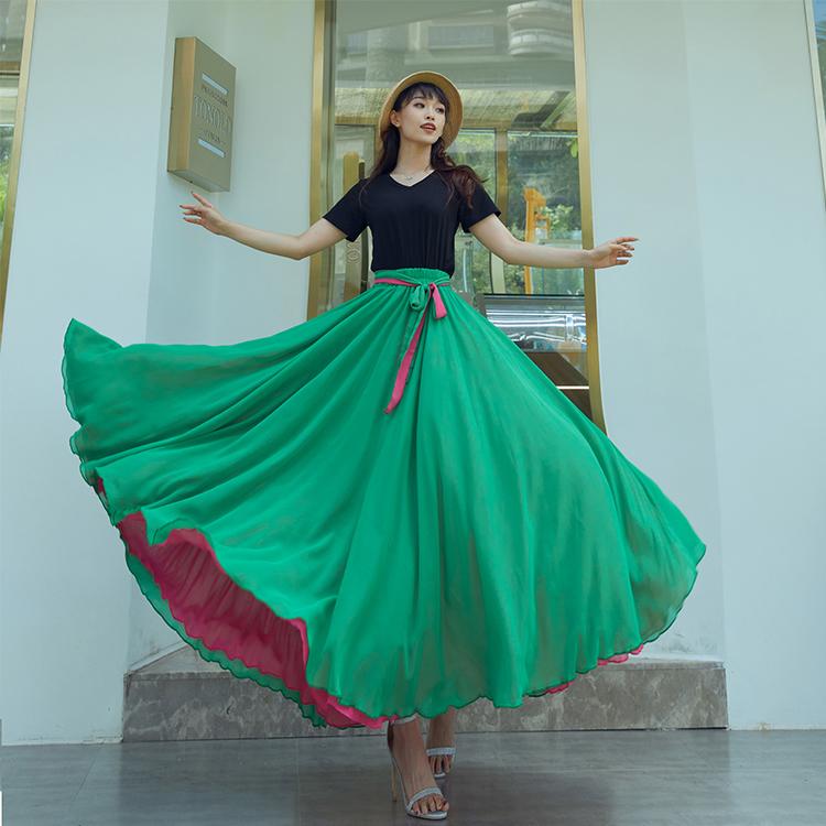 Stage Wear Women Spanish Flamenco Skirt Dance Practice Long Big Swing Performance Gypsy Lady Belly Dress On Both SidesStage, Color3
Stage Wear Women Spanish Flamenco Skirt Dance Practice Long Big Swing Performance Gypsy Lady Belly Dress On Both SidesStage, Color3