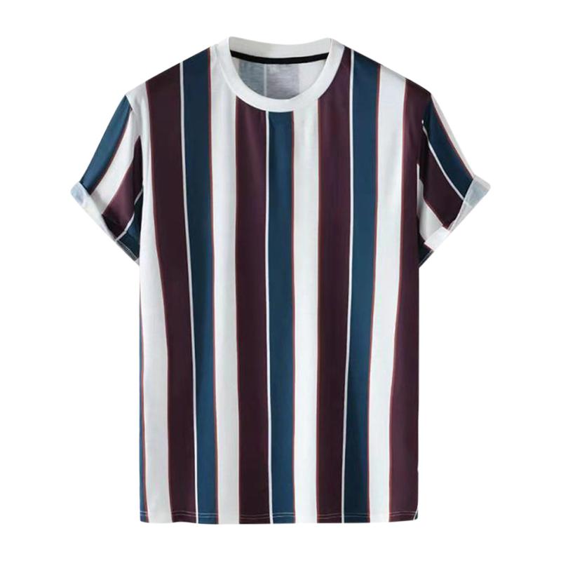 Men's T-Shirts Male Multicolor Stripe Round Neck Short Sleeve Blouse Tops T Shirt Shirts For Men SummerMen's, Black
Men's T-Shirts Male Multicolor Stripe Round Neck Short Sleeve Blouse Tops T Shirt Shirts For Men SummerMen's, Black