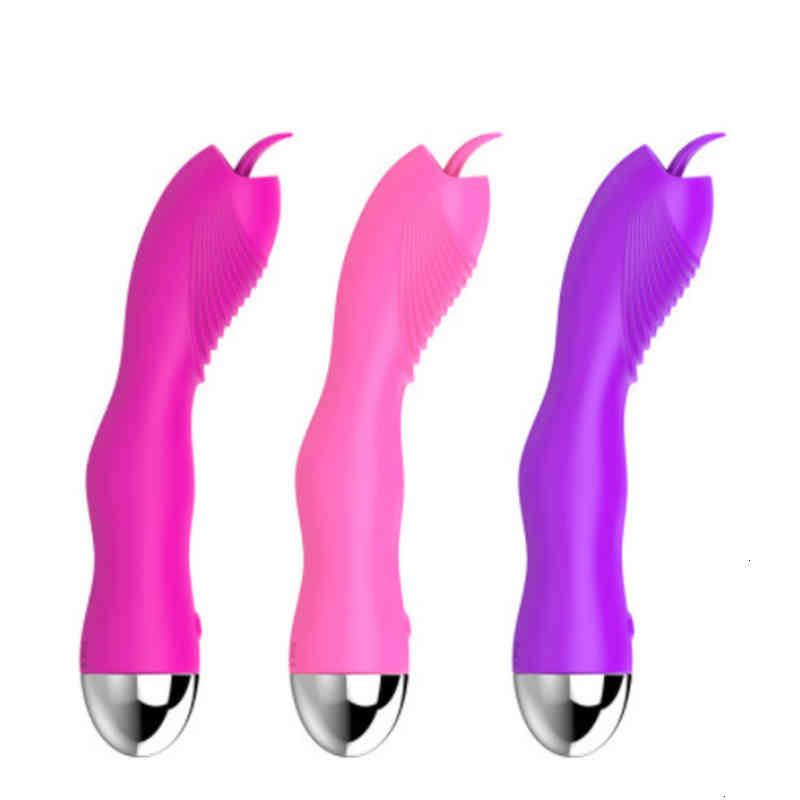 Vibrator Massager Sexy Toys Silicone Tongue Licking for Female Adults