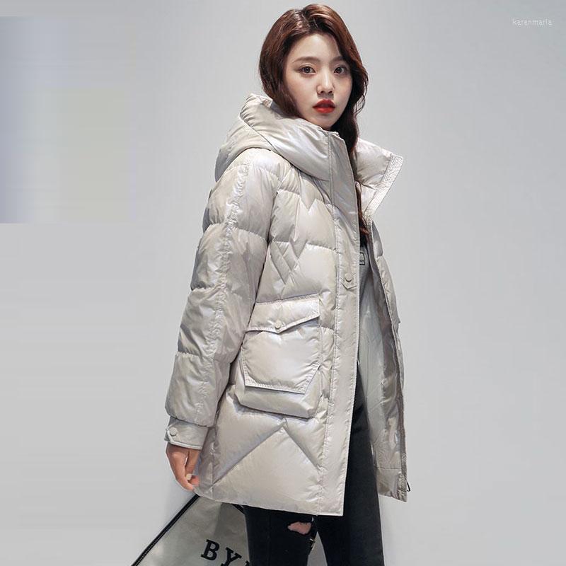 Women' Down & Parkas Winter Jacket Female 2022 Bright Face Disposable Mid-Length Loose Thick White Duck Puffer Warm Outwear Kare22, Black
Women' Down & Parkas Winter Jacket Female 2022 Bright Face Disposable Mid-Length Loose Thick White Duck Puffer Warm Outwear Kare22, Black