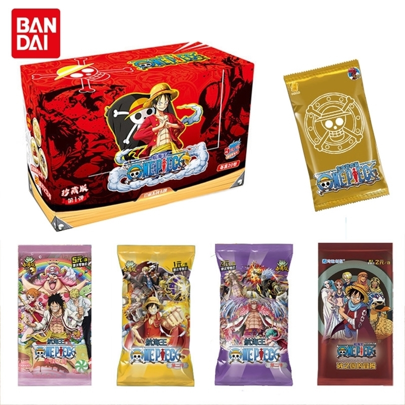 

Collections rare cards box Anime Luffy Zoro Nami Chopper TCG Game collectibles card Battle for Child Birthday gift Toy 220725