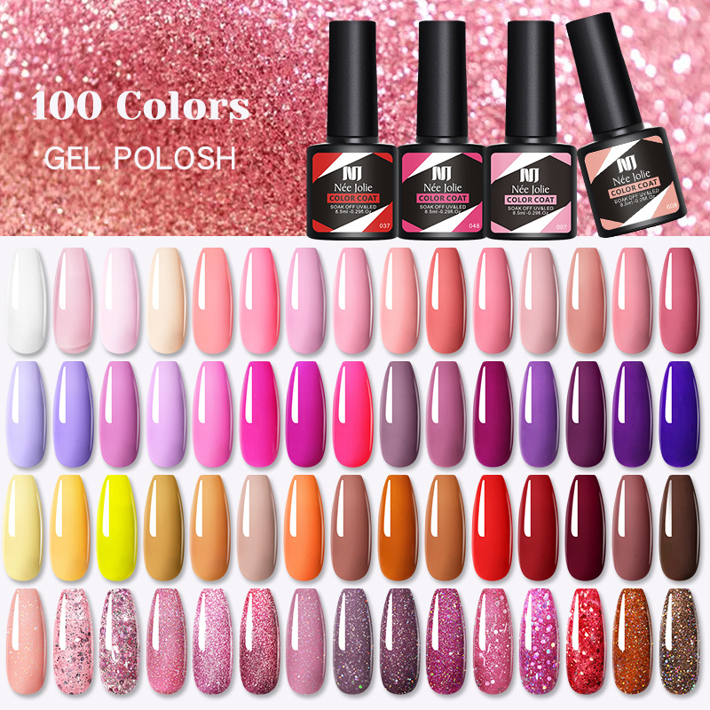 8.5ml Glitter UV Gel Nail Polish 100 Colors Spring Summer Color Varnishes Sequins Soak Off Hybrid Lacquers Varnish Colorful Nails DIY Art Decoration, As the pics showed
8.5ml Glitter UV Gel Nail Polish 100 Colors Spring Summer Color Varnishes Sequins Soak Off Hybrid Lacquers Varnish Colorful Nails DIY Art Decoration, As the pics showed