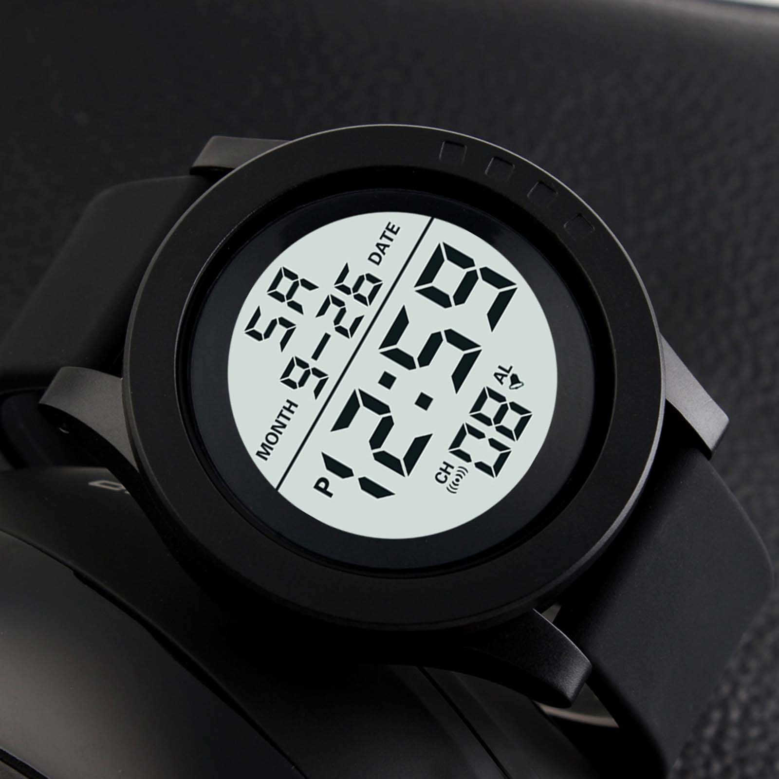 Men Outdoor Electronic Watch Digital Sport for 50M 2022Waterproof Display Date Week Alarm LED Wristwatch PU Strap Relogio, Black
Men Outdoor Electronic Watch Digital Sport for 50M 2022Waterproof Display Date Week Alarm LED Wristwatch PU Strap Relogio, Black