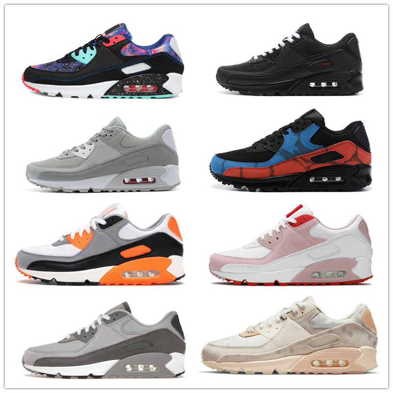 

2022 Classic 90 Men Running Shoes women Sneakers Sports Red Recraft Wolf Grey White Trainers Hyper Grape Royal Surface Breathable Designer outdoor sport Eur 36-46, Bubble package bag
