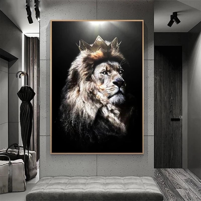 Animal Lion Head Crown Canvas Paintings Posters And Prints Wall Art Pictures For Living Room Decor Frameless
Animal Lion Head Crown Canvas Paintings Posters And Prints Wall Art Pictures For Living Room Decor Frameless