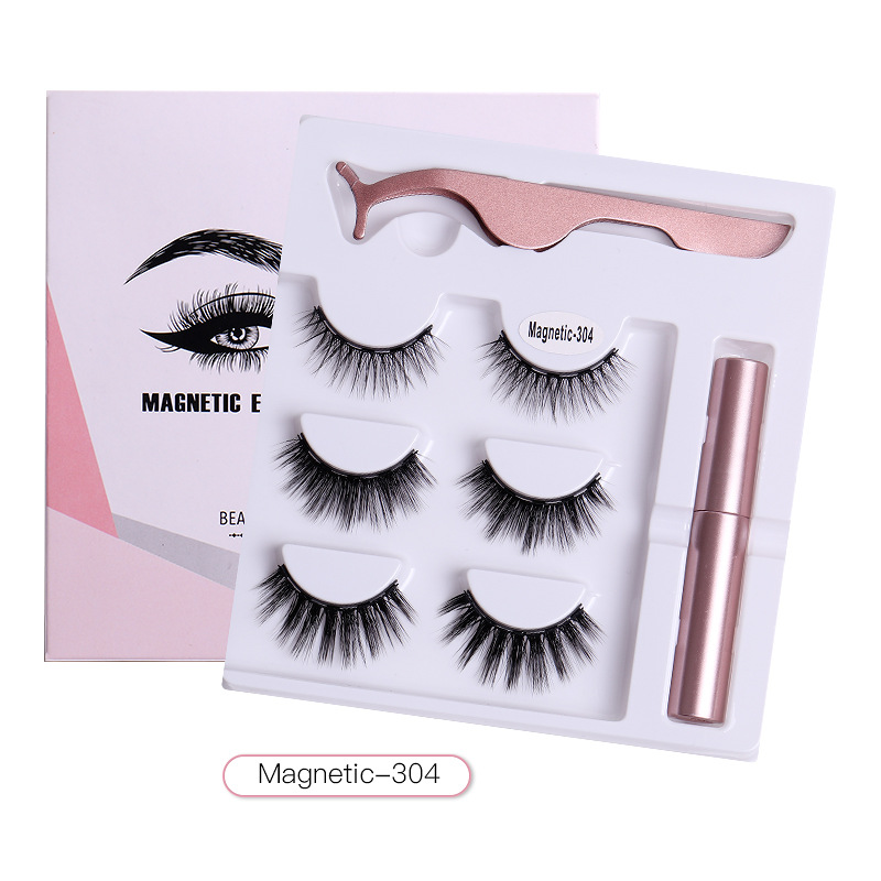 Hand Made Reusable Multilayer Magnetic Fake Eyelashes Soft Light Natural Thick 3D False Lashes No Glue Needed Eyelashes Extensions DHL