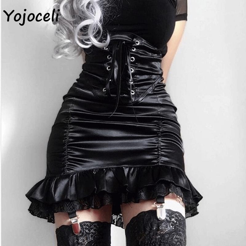 Skirts Yojoceli Sexy 2022 Lolita Style Lace Skirt Bodycon Up Mini Party Club Ruffle Empire Waist Bottom, Black
Skirts Yojoceli Sexy 2022 Lolita Style Lace Skirt Bodycon Up Mini Party Club Ruffle Empire Waist Bottom, Black