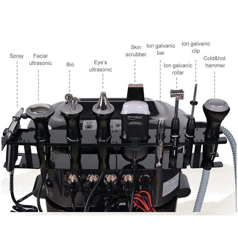 Factory Price Facial Scrub Microcurrent Machines Face Lift Rf Ultrasound Multi-Functional Beauty Equipment Black With CE
