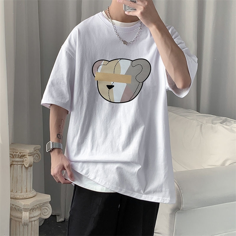 Privathinke Cute Bear Printed Men Summer T shirts Korean Man Casual Short Sleeve Tees Tops Oversized Male T-shirt 220615, Z3203-regula-white
Privathinke Cute Bear Printed Men Summer T shirts Korean Man Casual Short Sleeve Tees Tops Oversized Male T-shirt 220615, Z3203-regula-white
