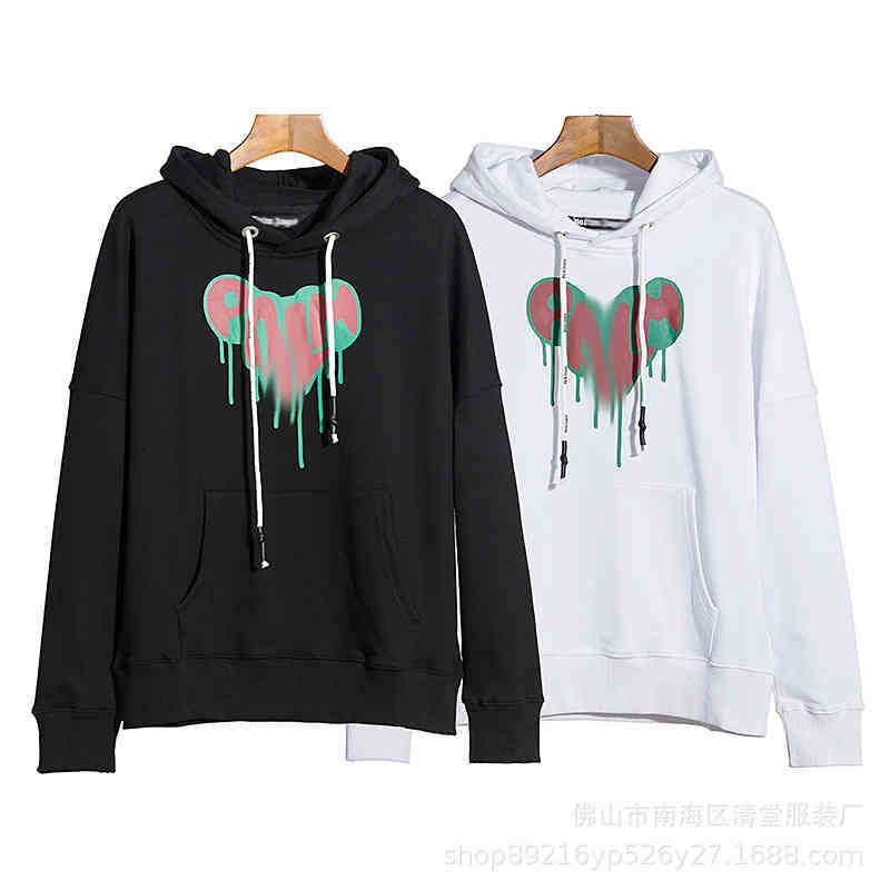 European and American Designer Palmangel Hoodies Brand 2022 Solution Printing Men' and Women' Sweater Peach Heart Love, White
European and American Designer Palmangel Hoodies Brand 2022 Solution Printing Men' and Women' Sweater Peach Heart Love, White