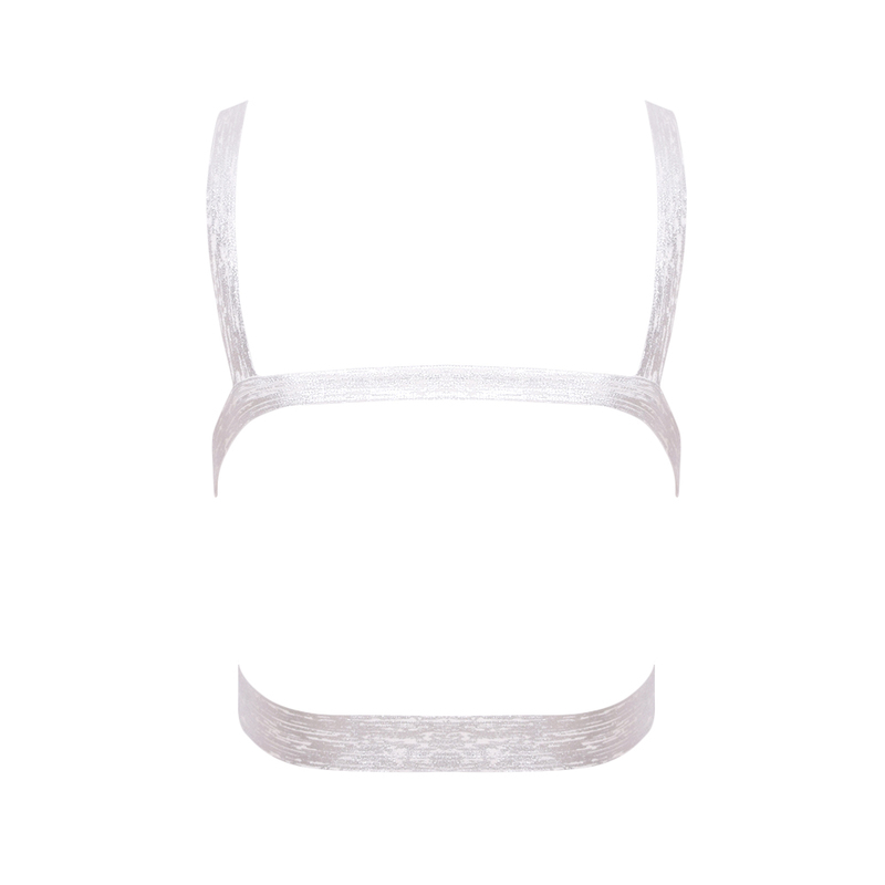 BEAUKEY Sexy Short Metalic HL Bandage Crop Top Women Vest Gold Silver Plus Size XL Camis Bodycon Club Party Tank Wholesale 220325