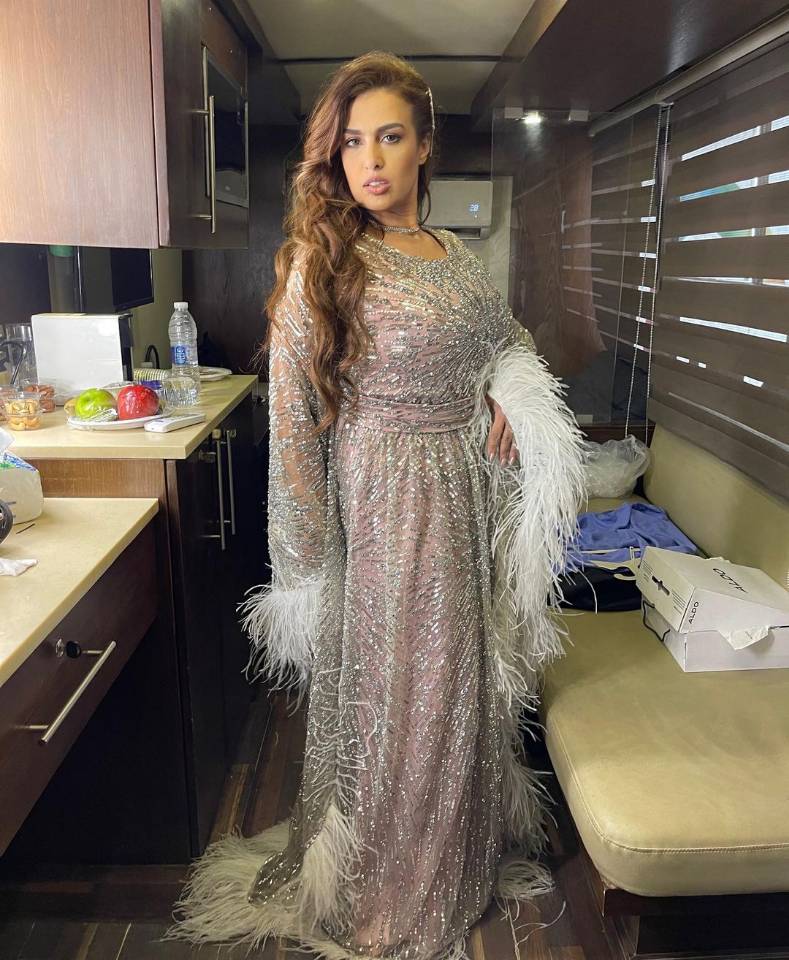 Elegant Feather Evening Dress Full Sleeve Sequined Beaded Dubai Women Sparkly Wear Custom Made Party Plus Size Prom Formal Gowns