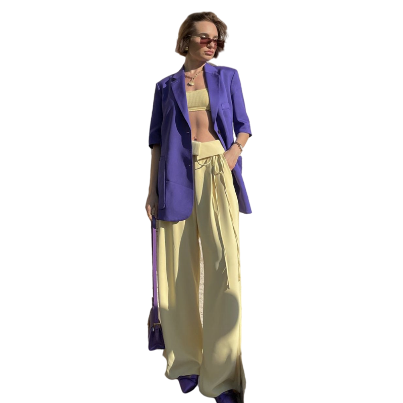 Women' Suits & Blazers Summer Purple Satin Women Fashion With Blazer Short Sleeve Cool Breathable Fabrics.Custom Made Large Size/Daily Wear, Black
Women' Suits & Blazers Summer Purple Satin Women Fashion With Blazer Short Sleeve Cool Breathable Fabrics.Custom Made Large Size/Daily Wear, Black
