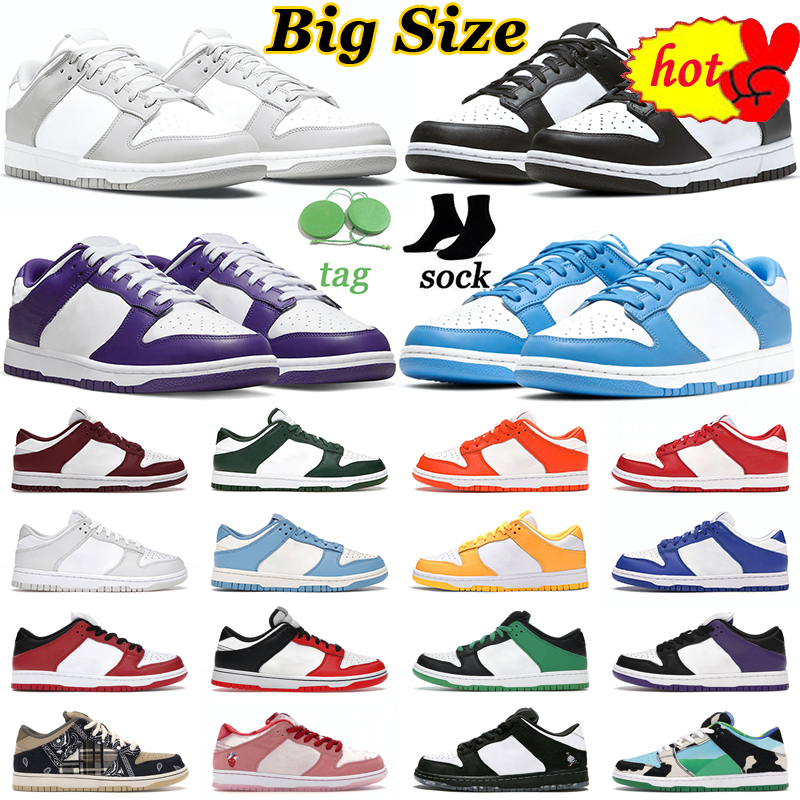 Designer Big Size Dunks Lows Running Shoes Men Women Panda Black White UNC Syracuse Photon Dust Kentucky Grey Fog Mens Trainers Sports, 32
Designer Big Size Dunks Lows Running Shoes Men Women Panda Black White UNC Syracuse Photon Dust Kentucky Grey Fog Mens Trainers Sports, 32