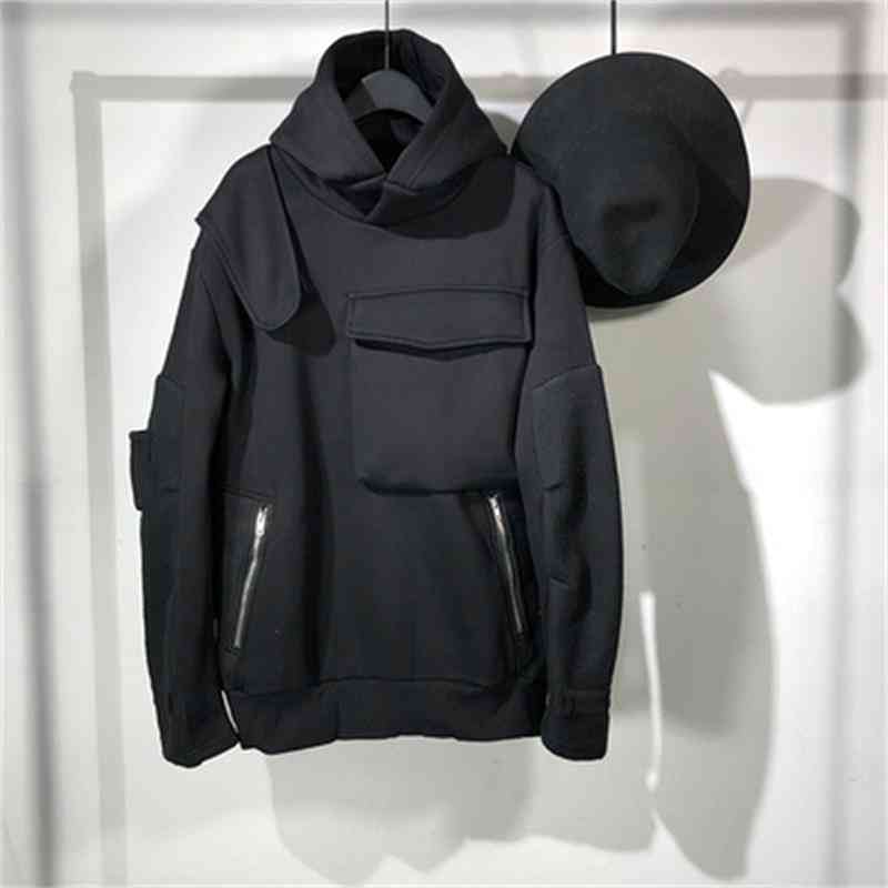 Men's Personalized Stitching Loose Hoodie Winter New Dark Trendy Card Large Casual Jacket Hoodies, Black
Men's Personalized Stitching Loose Hoodie Winter New Dark Trendy Card Large Casual Jacket Hoodies, Black