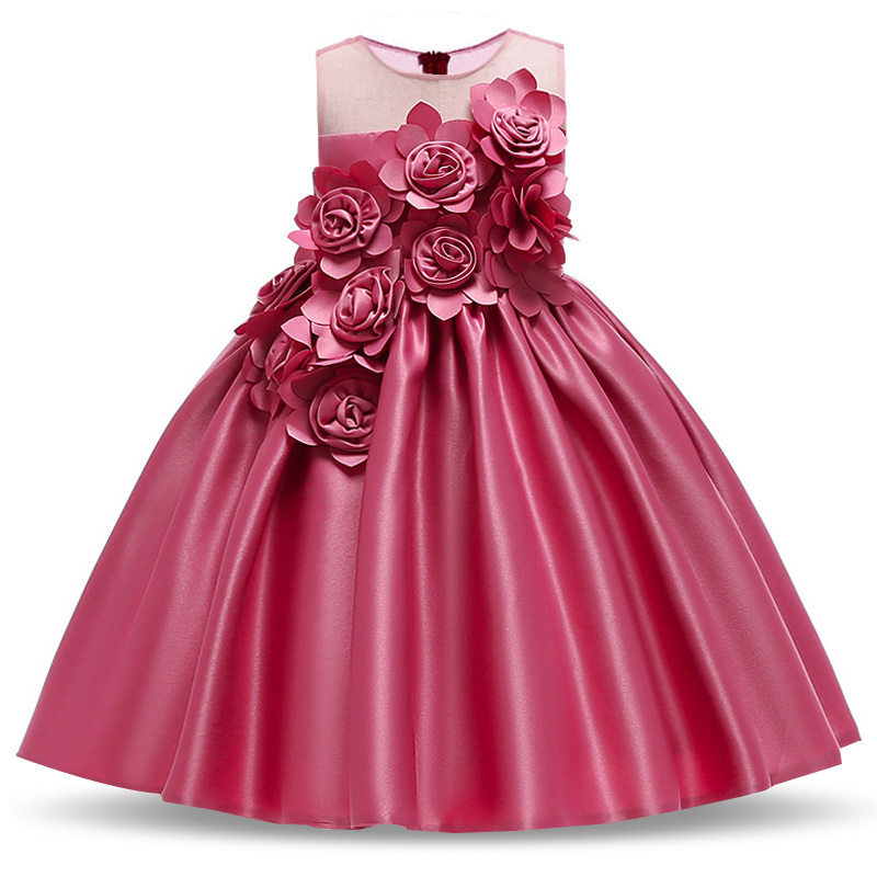 Summer Baby Girl Party Dress Kids Clothes Children Elegant Birthday Princess Wedding Costume 3 4 5 6 7 8 9 10 Year Vestidos 220422