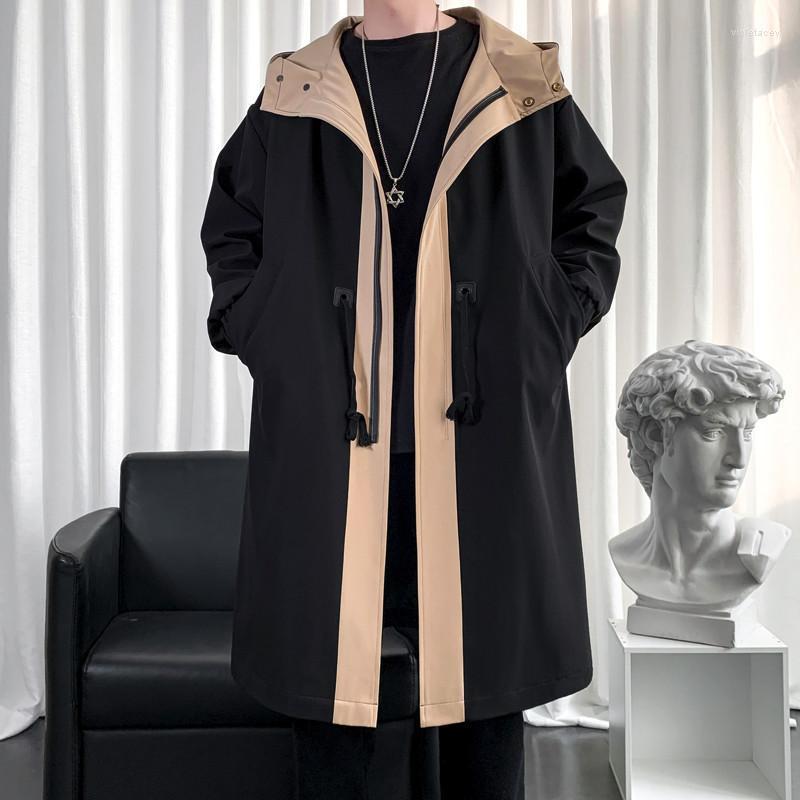 Men's Trench Coats Spring Autumn Coat Men Casual Long Man Solid Male Hooded Windbreaker MensMen's Viol22, F995 black
Men's Trench Coats Spring Autumn Coat Men Casual Long Man Solid Male Hooded Windbreaker MensMen's Viol22, F995 black
