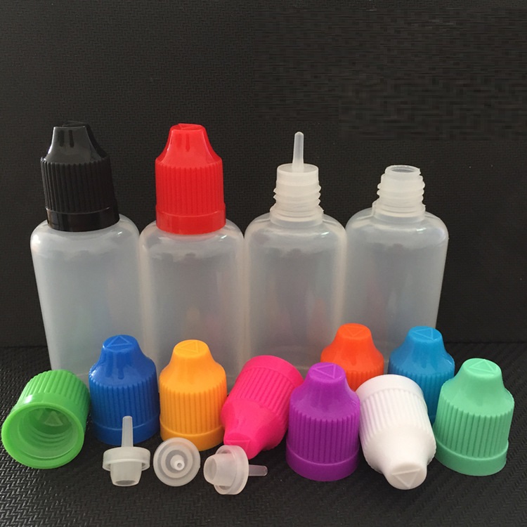 5ml 10ml 15ml 20ml 30ml 50ml Thin Long Lid Softer Dropper Bottle Plastic Needle Bottles With Varible Colors ChildProof Caps for E Juice