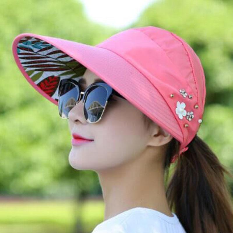 Wide Brim Hats MAERSHEI Simple Women Summer Beach Sun Pearl Packable Visor Hat With Big Heads UV Protection Female Cap, Pink
Wide Brim Hats MAERSHEI Simple Women Summer Beach Sun Pearl Packable Visor Hat With Big Heads UV Protection Female Cap, Pink
