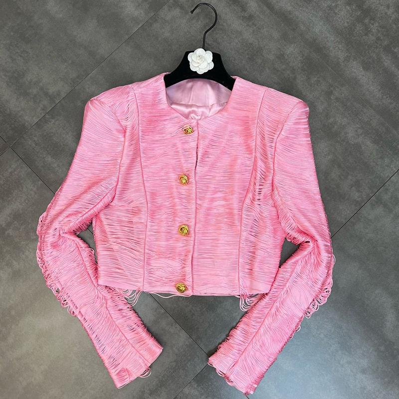 Women' Jackets Retro Elegant Short Tassel Jacket Beautiful Age-Reducing All-Match Round Neck Street High-Quality Temperament Cardigan Top W, Black
Women' Jackets Retro Elegant Short Tassel Jacket Beautiful Age-Reducing All-Match Round Neck Street High-Quality Temperament Cardigan Top W, Black
