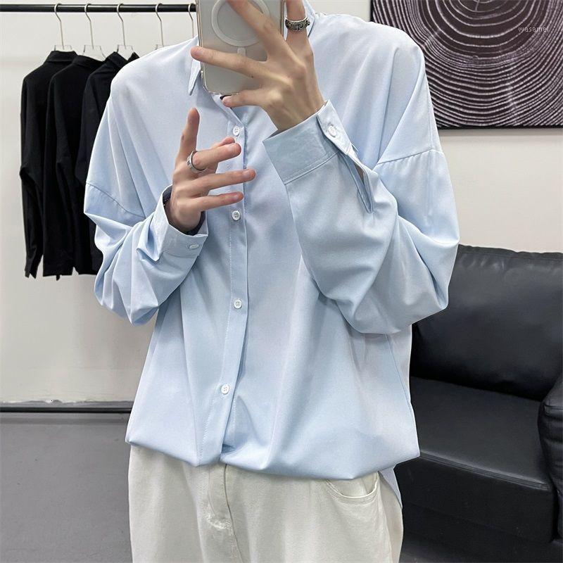 Korean Dress Shirt Men Fashion Effects Color Casual Streetwear Lent Herf Loose Long Mouwen Shirts -2XL Men's, Black
Korean Dress Shirt Men Fashion Effects Color Casual Streetwear Lent Herf Loose Long Mouwen Shirts -2XL Men's, Black