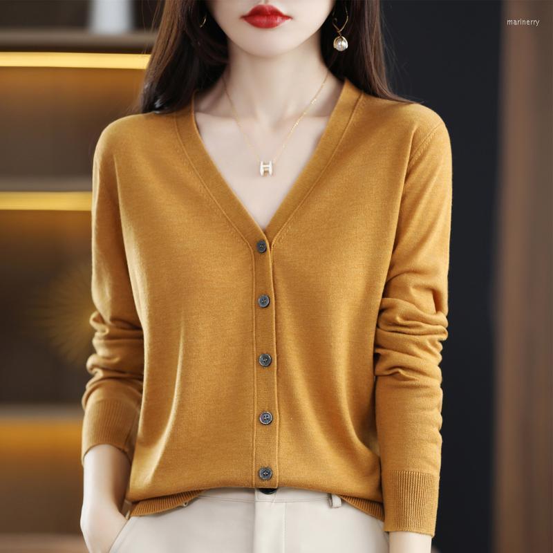 Women' Knits & Tees Spring And Autumn Cardigan Women' V-Neck Knitted Loose Top All-Match Bottoming Shirt CoatWomen' Mari22, Green
Women' Knits & Tees Spring And Autumn Cardigan Women' V-Neck Knitted Loose Top All-Match Bottoming Shirt CoatWomen' Mari22, Green