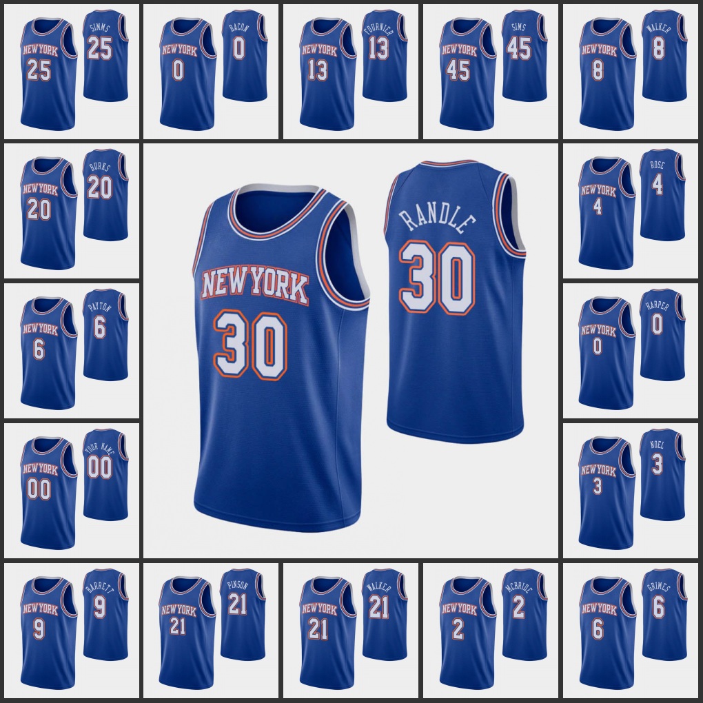 New York Knicks''Derrick Rose Julius Randle RJ Barrett Nerlens Noel Quentin Grimes Wayne Selden Jr. Elfrid Payton Custom Blue Statement Swingman Jersey
New York Knicks''Derrick Rose Julius Randle RJ Barrett Nerlens Noel Quentin Grimes Wayne Selden Jr. Elfrid Payton Custom Blue Statement Swingman Jersey