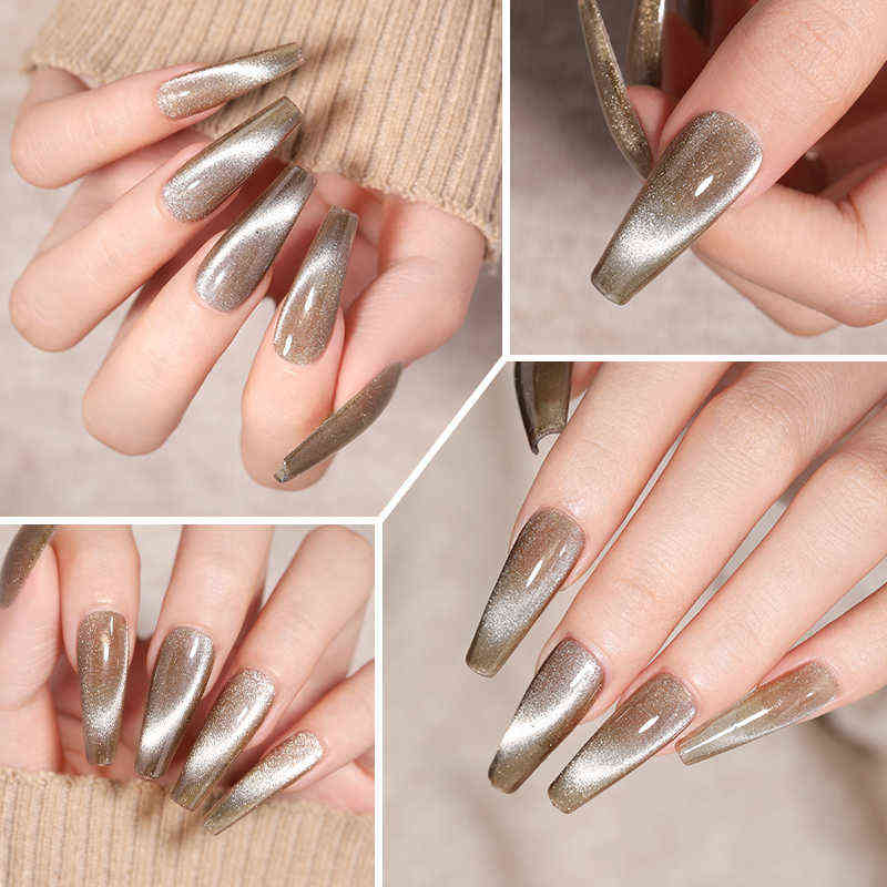 NXY Nail Gel 7 5ml Spar Magnetic Polish Varnishes Set for Manicures Nude Glitter Jelly Color Chameleon Uv Base Top 0328